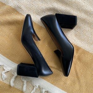 Dear Frances Chunky Loafer Heels Vintage 90s Style